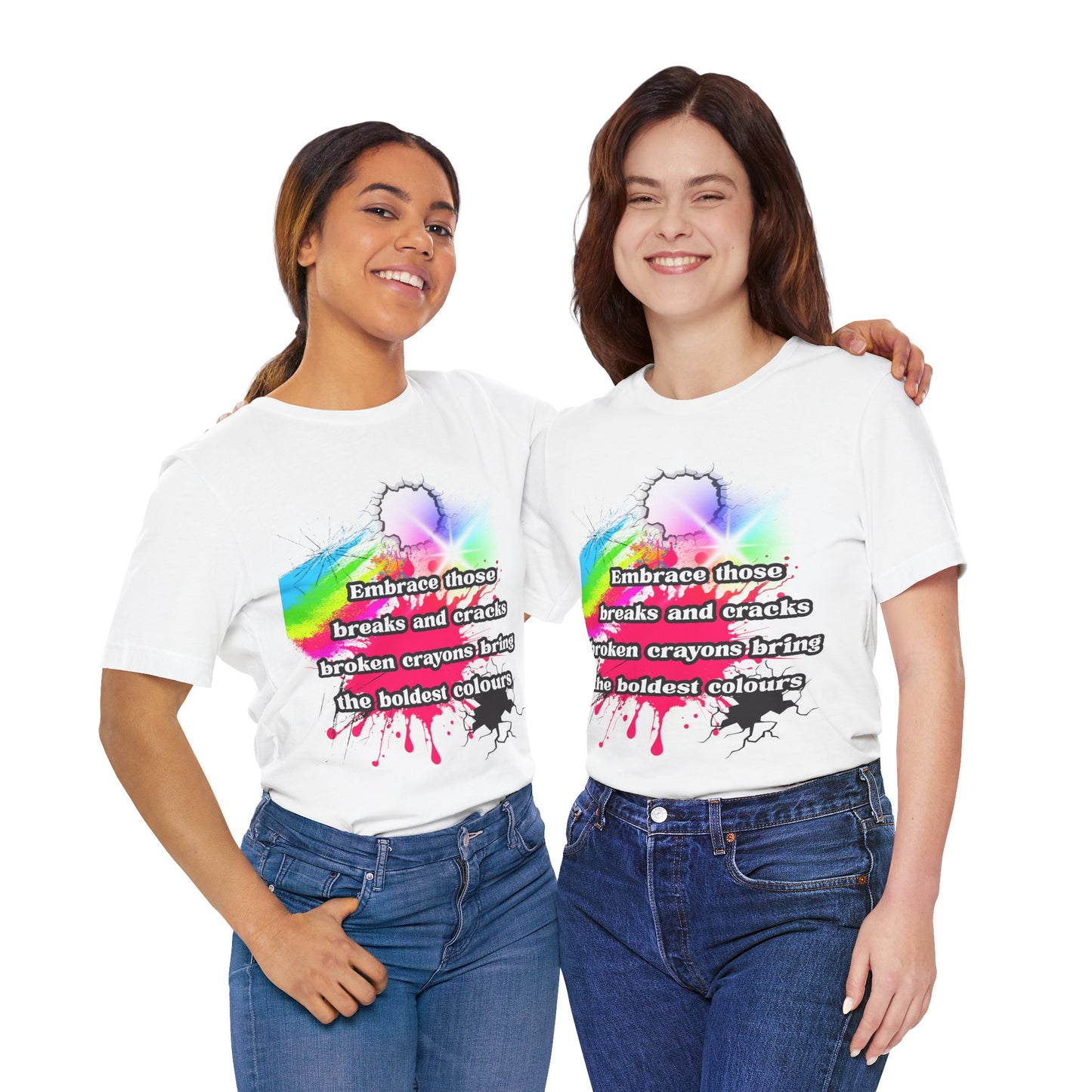 "Embrace Those Breaks and Cracks" – Resilience-Inspired Graphic Tee